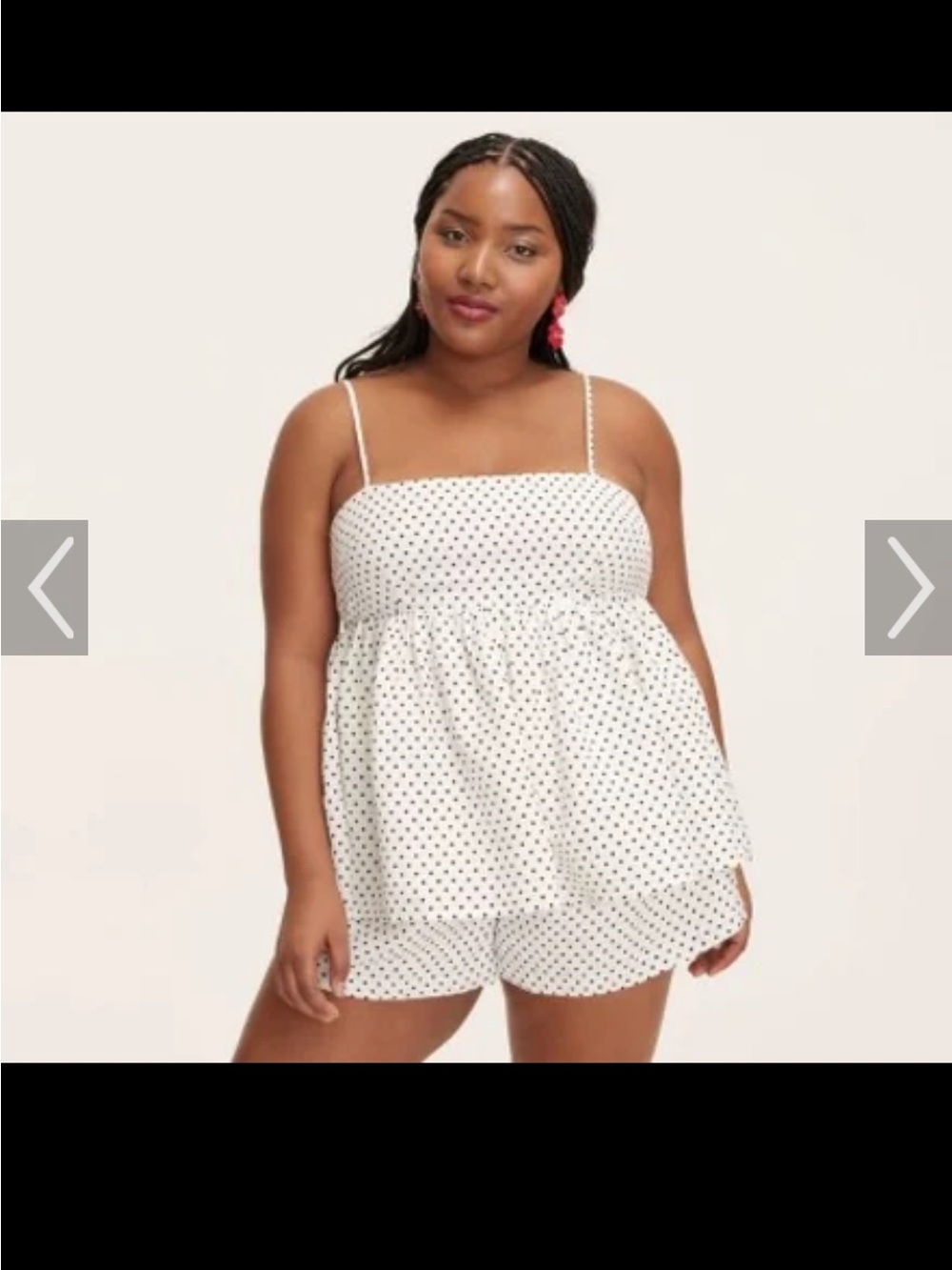 Kate Spade for Target Polka Dot Two-Piece Short Set - White with Black Dots